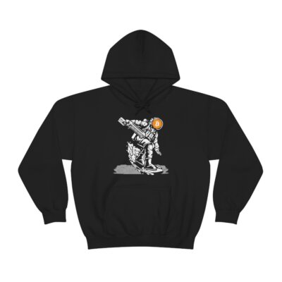 Bitcoin Space Solider - Unisex Hooded Sweatshirt