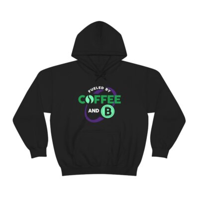 Fueled By Coffe and Crypto - Unisex Hooded Sweatshirt