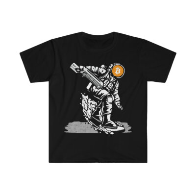 Bitcoin Space Solider - Unisex Softstyle T-Shirt