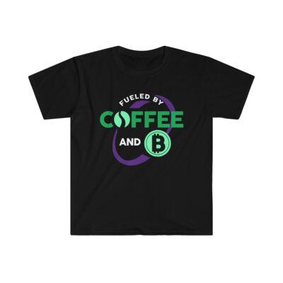 Fueled By Coffee and Crypto - Unisex Softstyle T-Shirt